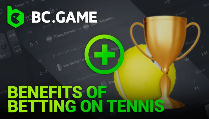 About benefits of betting on Tennis at BC Game for India players