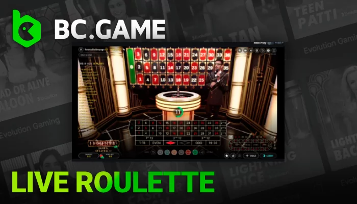 About Live Roulette in India on BC Game
