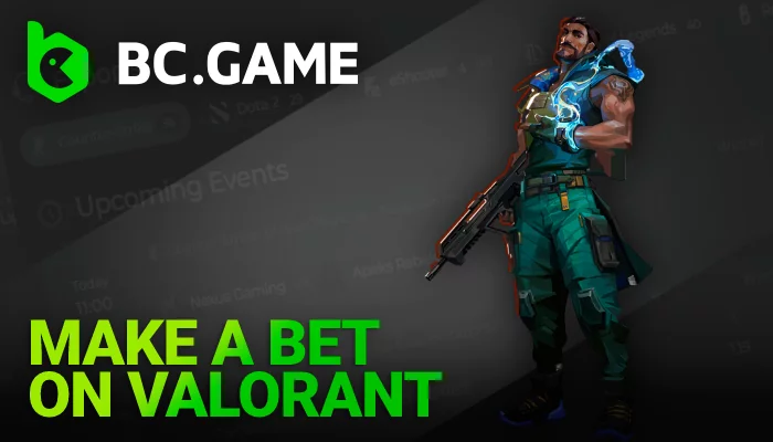 About Valorant for players in India on BC Game. How to make a bet in crypto