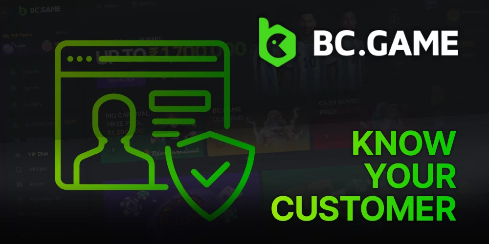 BC Game casino client information