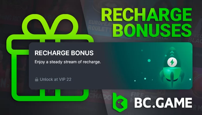 Recharge Bonuses at BC Game