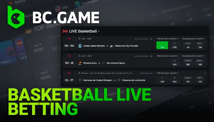About Basketball Live Betting at BC Game in Cryptocurrencies for India players step by step