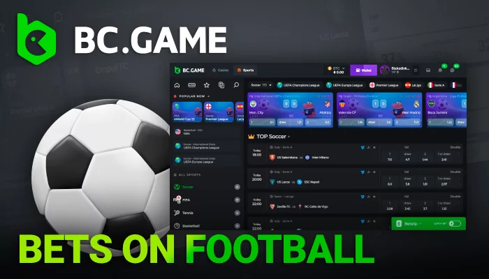 Bets in crypto on Football on BG GAME-largest collection of football leagues, tournaments, and specific matches.