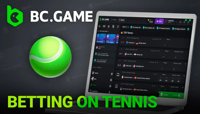 Betting on Tennis with BTC in India. BC Game betting odds for the following tournaments: ATP, WTA, WTA 125K and other
