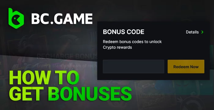 How to get bonuses at BC Game