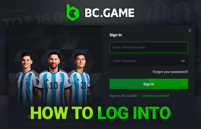 Authorization process on the BcGame site - how to log in to your account