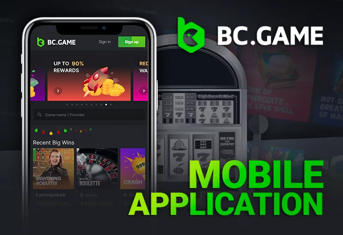 BC Game mobile app for crypto casino