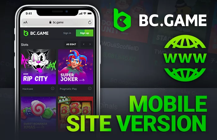 BC game mobile site version